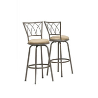 Monarch Specialties 2393 Barstool - Swivel/Dark Coffee Metal - 2 Pack-Set of 2 barstools 43"H