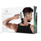Lomi Cordless Percussion Gun Massager - 4 Interchangeable Heads - Silver-Lightweight design and ultra durable