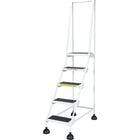 Vestil Light-Duty Stop-Step Ladder, 47-11/16", 5-Step (LAD-5-W)-No. of Steps: 5