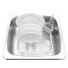 Umbra Sinkin Dish Rack, White-White + Metal/Plastic