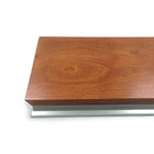 Urbann Y5 Lectern With Wheels - Whisky Wood - Aluminum Grey-1 Interior shelf 120 mm x 130 mm (4-3/4" x 5-1/4")