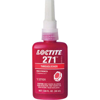 Loctite Threadlocker 271, Red, High, 50 Ml, Bottle - 2 Pack-Colour: Red