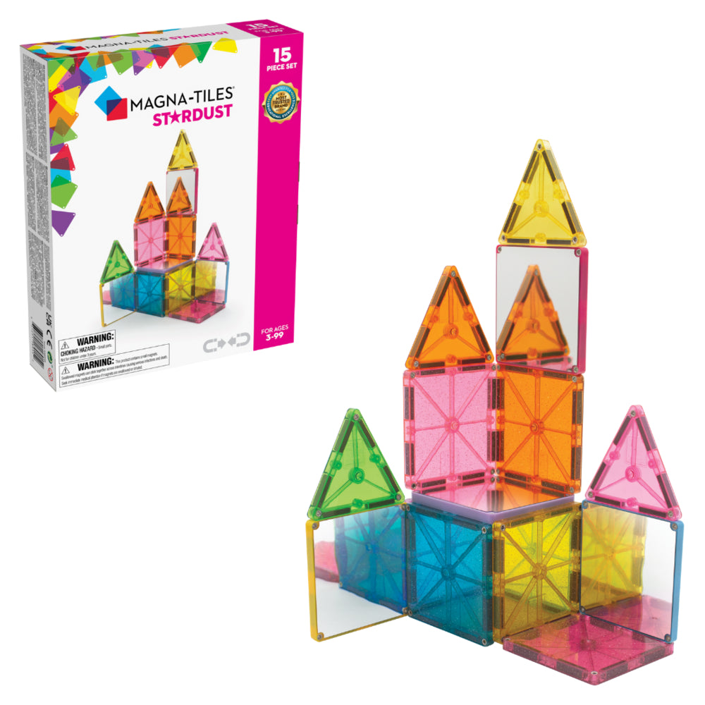 MAGNA-TILES Stardust 15-Piece Magnetic Construction Set | staples.ca