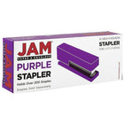 JAM Paper Office & Desk Sets, Stapler Pack of Staples, Purple and Pink (3375PUPI)-Quantity: (1) Stapler, (1) Box of Staples (5000 ct)