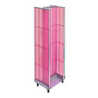 Azar Displays H-Unit Floor Display, 60" x 16", Pink (700431-PNK)-Pink plastic