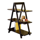Winsome 3-Tier A-Frame Shelf, Black-Crafted of solid beechwood with bold black finish