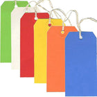 JAM Paper Gift Tags with String, Medium, 2.38 x 4.75, MultiColour, 60 Pack (39197127)-Gift tag great for birthdays, the holidays, weddings, baby showers and any other gift giving occasion