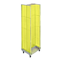 Azar Displays H-Unit Floor Display, 60" x 16", Yellow (700431-YEL)-Yellow plastic