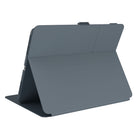 Speck Balance Folio Case with Microban for 12.9" iPad Pro (2018-2022) - Stormy Grey/Charcoal-Magnets on the back cover allow you to shield your camera lens when it’s not in use