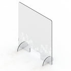Mark Maker Acrylic Sneeze Guard - 31.5" x 36" - Design #3-Available with acrylic feet to easily stand on countertops for portability and quick installation with no tools required.