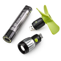 Goal Zero Switch 10 Core Recharger USB Multi-Tool Kit with Flashlight and Fan Attachments-Lightweight and rugged 2,600mAh Battery with 1.5A USB output