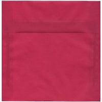 JAM Paper 8.5 x 8.5 Square Envelopes, Magenta Pink Translucent Vellum, 50 Pack (1592151I)-Magenta pink translucent envelope