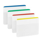 Post-it Durable Filing Tabs, 2", Assorted Colours, 24 Pack-Secure self-stick tabs for quick and easy tabbing and indexing of files, folders, books and catalogues
