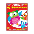 TREND enterprises Inc. Wipe-Off Activity Book -  My Alphabet Book Owl-Stars! - Grade Preschool JK - SK-Softcover book with dry-erase pages for young children to practice basic motor skills, reading, writing, and matching