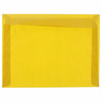 JAM Paper Booklet Translucent Vellum Envelopes - 9" x 12" - Gold - 25 Pack -Colour: Gold