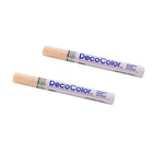 Marvy Uchida Broad-Point Opaque Paint Markers - Pastel Peach - 2 Pack-Colour: Pastel Peach