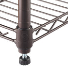 TRINITY 4-Tier Wire Shelving Rack, Bronze (TBFPBR-0901)-Consumer grade wire shelving rack in Dark Bronze powder coated finish