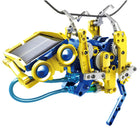 CIC Kits 12 in 1 Solar & Hydraulic Robotic Kit-Yellow, Blue/ Plastic
