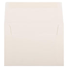JAM Paper A6 Invitation Envelopes, 4.75 x 6.5, Strathmore Natural White Linen, 250 Pack (74083H)-Blank interior for personalized message