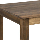Flash Furniture 60" x 38" Rectangular Antique Rustic Solid Pine Farm Dining Table-3.25" Thick Square Legs