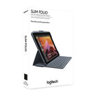 Logitech Slim Folio Bluetooth Keyboard Case for 9.7" iPad (5th and 6th generation) - Black-Weight: 0.98 lb