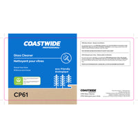 Coastwide Professional CP61 Glass Cleaner Secondary Label-For use on a secondary container