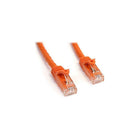 StarTech N6PATCH7OR 7' Cat 6 Snagless Patch Cable, Orange-Features RJ-45 Male connector on both sides to facilitate easy connectivity
