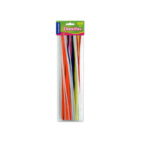 Selectum Pipe Cleaners - Assorted Colours - 12" - 100 Pack-12" long
