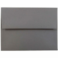 JAM Paper A2 Invitation Envelopes, 4.38 x 5.75, Dark Grey, 1000 Pack (36396432B)-Gray