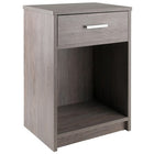 Winsome 16115 Rennick Accent Table, Ash Grey Finish-Ash Gray Finish, Constructed of Composite wood and Metal