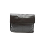 Ashlin Genuine Leather Underarm Briefcase Valise, Black-Tuscany cowhide leather