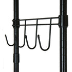 Oceanstar GRS1514 Garment Rack with Adjustable Shelves with Hooks, Black-Slatted design prevents dust buildup