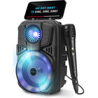 Singsation Party Vibe All-in-One Karaoke Party System - Black-Multi-colour light display and built-in echo effect