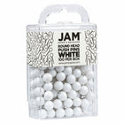 JAM Paper Colorful Push Pins - Round Head Map Thumb Tacks - White - 100 Pack-Quantity: 100 Push Pins