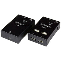 StarTech 4-Port USB 2.0-over-Cat5-or-Cat6 Extender, up to 165ft-Place your devices where you need them with this cost-effective USB extender