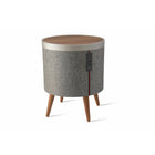 Koble Zain Smart Sidetable with Qi Wireless Charging - Walnut-Customizable Height Preferences: Personalize your living space with 2 sets of interchangeable legs included to accommodate height preferences
