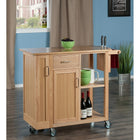 Winsome Wood Douglas Kitchen Cart (89443)-Center cabinet with removable shelf