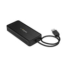 StarTech USB to Dual DisplayPort Mini Dock with GbE LAN, Dual 4K 60 Hz-Get hardwired LAN connectivity to secure networks, with a dual DisplayPort adapter that features a Gigabit Ethernet port
