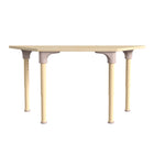 Flash Furniture Bright Beginnings 47" Commercial Grade Wooden Trapezoid Adjustable Height Classroom Activity Table - Beech-Commercial Grade Height Adjustable Trapezoid Wooden Classroom Activity Table