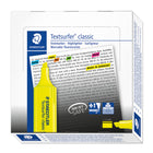 Staedtler Textsurfer Chisel Tip Highlighters - Yellow - 10 Pack-No smear, no bleeding, no fading, no worries, just distinctive highlighter colours that will help you call out important points while studying or teaching.