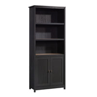 Sauder Cottage Road 3-Shelf Bookcase - 71.5" H - Raven Oak (431262)-Standard - Raven Oak - Engineered Wood