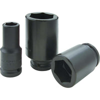 Gray Tools 5/8" X 3/4" Drive, 6 Point Deep Length, Black Impact Socket-Size: 5/8"