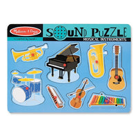 Melissa & Doug Musical Instruments Sound Puzzle (LCI732)-Ages 2 - 6 years and grades kindergarten - 2nd