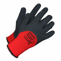 Forcefield Samurai Hot Foam Safety High Dexterity Insulated Work Gloves - Red - Size X-Large-Red polyester liner is a fine gauge knit for reduced bulk and increased dexterity