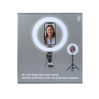 Basic Tech 10-inch LED Ring Light with Stand-Adjustable and stable tripod