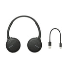 Sony WH-CH510 Wireless On-Ear Headphones - Black-A2DP, AVRCP, HFP, HSP   Wireless Bluetooth connection with NFCBuilt-in microphone