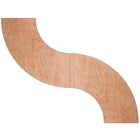 Flash Furniture 48"Rad. Folding Banquet Table, Beige (YTWSFT4824SP)-Wood with plywood finish looks appealing in any commercial setting