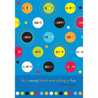 Millbrook Studios 5-3/8" x 7-3/4" Happy Bday Greeting Cards and Envelopes, 18 Pack (06219)-Printed on uncoated card stock