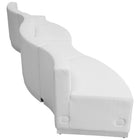 Flash Furniture HERCULES Alon Series Melrose LeatherSoft Reception 4 Piece Configuration - White-Modular components make reconfiguring easy with endless possibilities