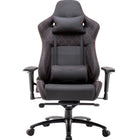 Brassex Megan Gaming Chair - Black-Head and Back cushion Included